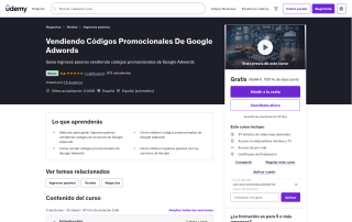 Curso Códigos Promocionales Google AdWords Gratis