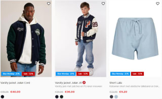 20% extra korting op blauwe items bij America Today