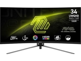 MSI MAG 345CQR 34" Wide Quad HD 180Hz VA Gaming monitor voor €222,30 bij de mediamarkt