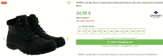 Sperry Heren Cold Bay Chukka-laarzen voor €34,99 bij Outlet46
