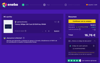 Tommy Hilfiger Tarjeta de Regalo de 25€ por 16,76€