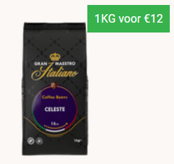 Kortingscode Koffievoordeelshop voor 25% korting op Gran Maestro koffiebonen