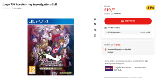 Videojuego Ace Attorney Investigations Coll PS4 por 19,99€