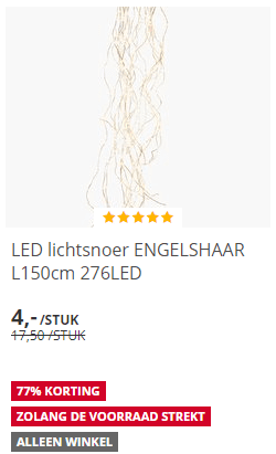 Tot 80% korting op kerst artikelen bij Jysk