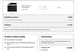 Björn Borg Canvas Sneakers voor €14,99 bij Kruidvat