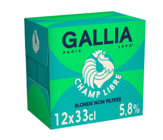 Bière Blonde Non Filtrée Champ Libre 5,8% GALLIA à 18,05€