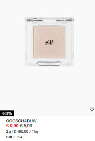 Tot 86% korting in de sale van H&M