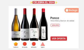 Descuento de hasta -22% en seleccionados vinos Ponce