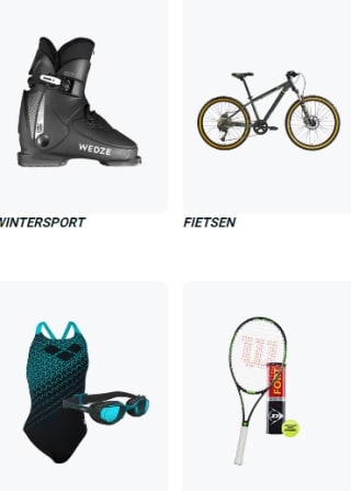 Tot 87% korting in de sale bij Decathlon