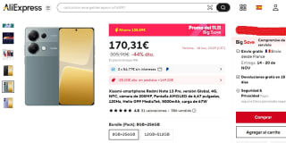 Xiaomi-smartphone Redmi Note 13 Pro, 4G 8GB+256GB por 145,31€