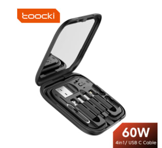 Toocki-Cable de datos 4 en 1 PD, 60W, USB C a USB tipo C por 6,99