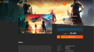 Final Fantasy VII Rebirth PC Key Steam por solo 39,99€