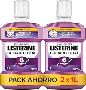 Pack 2 Listerines Cuidado Total de 1 litro por 8,12€