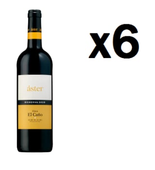 6 Botellas de Áster Finca El Caño Reserva 2020 por 44€