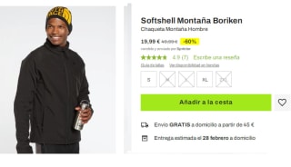 Chaqueta de Montaña de Hombre Boriken por 19.99€