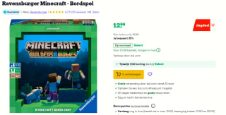 Ravensburger Minecraft - Bordspel voor €12,99 bij Bol.com