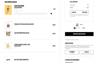 Gratis zijden sjaal bij aankoop parfum Gaultier Divine 100ml en bijpassende navulling bij Jean Paul Guiltier