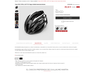Casco de ciclismo EKOI CORSA LIGHT EVO Negro por 39,32€