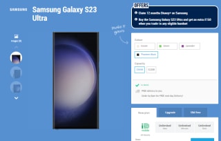 Achieve the Samsung Galaxy S23 Ultra 256GB smartphone sold at Carphone Warehouse for £985.76