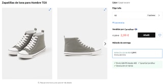 Moda segunda unidad al 70% y calzado lona por 2,99€ super chollazos