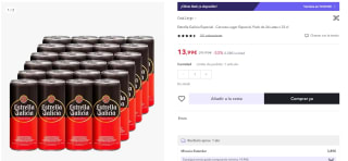 Estrella Galicia Especial Pack de 24 Latas x 33 cl por 15,99€ (cuenta nueva por 7,99€)