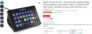 Elgato Stream Deck XL voor €199,99 bij Amazon
