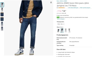 Jack & Jones herenjeans 719 Noos voor €14,61 bij Amazon NL