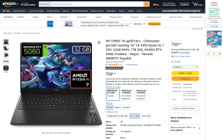 HP OMEN 16 portátil gaming 16 por 750€