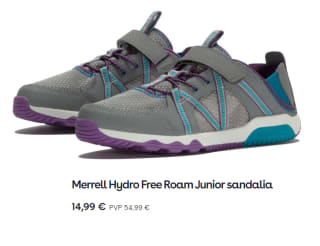 Sandalias para Peques Merrell Hydro Free Roam por 14.99€