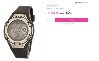 Reloj Cronografo para Hombre Dunlop por 14.95€