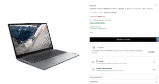 Portátil Lenovo IdeaPad 1 15ALC7, Ryzen 7, 8GB RAM, 512GB SSD, 15.6", Sin sistema operativo por 299,50€