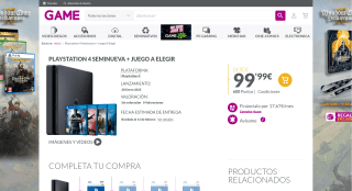 GAME Playstation 4 Seminueva y Juego por 99,99€