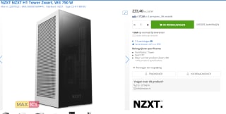 NZXT H1 V2 (2022 Version) Wit voor €233,40 bij Max ICT