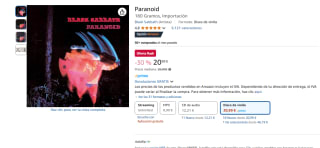 Black Sabbath -Paranoid (Vinilo) por 20,99€