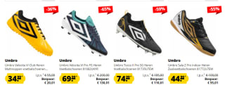 Tot 65% korting op UMBRO voetbalschoenen bij Sport Korting