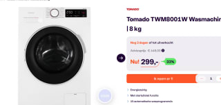 Tomado TWM8001W - Wasmachine - 8 KG - voor €299 bij ibood