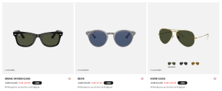 Ray-Ban zonnebrillen tot 50% korting