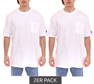 2-pack witte Dickies herenshirts voor €5,08 bij Outlet46