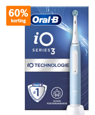 Oral-B iO3 Blauwe Elektrische Tandenborstel voor €44 bij de AH