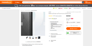 Bateria Externa Anker Powercore 20000 Pd por $35.990