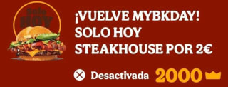 Oferta solo hoy Steakhouse por 2000 coronas y 2€