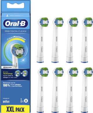 Oral-B Precision Clean Opzetborstel Met CleanMaximiser-technologie, Verpakking Van 8 Stuks voor €14,95 bij Amazon