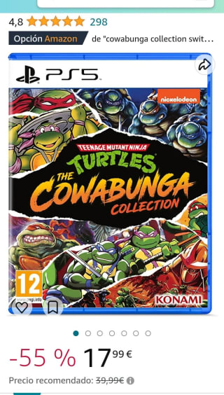 Teenage Mutant Ninja Turtles: The Cowabunga Collection - PS5 por 17,99€.