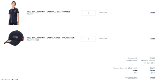 1+1 gratis op Max verstappen items in de Verstappen shop
