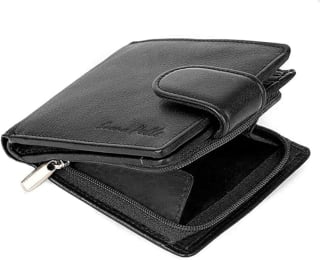 Wallet Slim RFID Blocking Genuine Leather For only £6.86