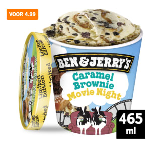 Ben & Jerry's Caramel brownie met gratis Pathe Thuis voucher voor €4,99 bij de AH