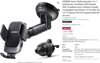 UGREEN 2-in-1 telefoonhouder voor €15,33 bij Amazon