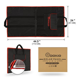 Panel Solar plegable Dokio 1 con controlador 12V por 112€