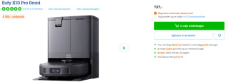 EUFY X10 Pro Omni Robotstofzuiger met dweilfunctie voor €627 na cashback bij Coolblue