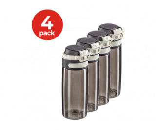 4-Pack Leifheit 3261 Flip Tritan Drinkfles 550 ml voor €19,95 bij Dagknaller